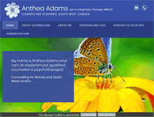 Tablet Screenshot of antheaadamscounselling.co.uk